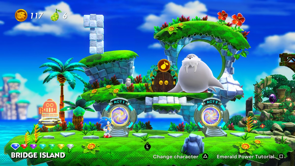 Sonic Superstars Bridge Island Zone